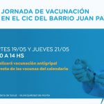 Vacunación en Barrio Juan Pablo II