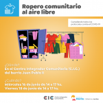 Ropero comunitario al aire libre