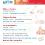 Actividades por el 243° Aniversario de Fundación de Monte