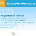 Nueva Moratoria 2022
