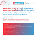 FO.MU.VI 2023: Actualizá tus datos