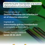 Abierta la Pre Inscripción a "Diplomatura en Gestión Directiva con orientación en Sistema Educativo"