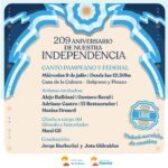 ¡Celebremos juntos el 209° aniversario de la Independencia!