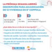 Inscripción para Adjudicación de 12 viviendas de FO.MU.VI